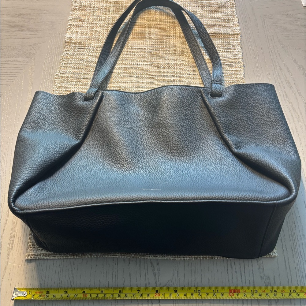 Tumi Black Leather Tote Bag